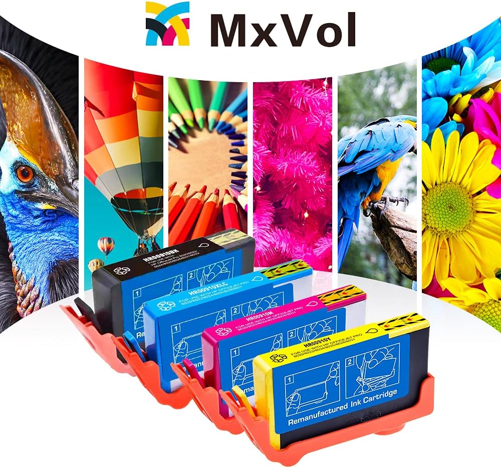 Remanufactured Ink Cartridge Replacement 4-Pack Black Cyan Magenta Yellow C290
