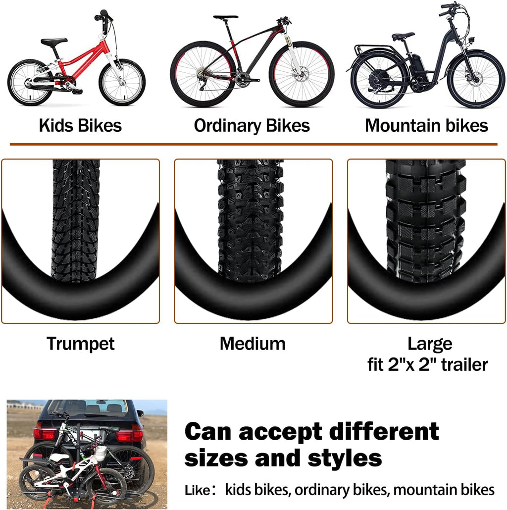 Hitch Mounted Foldable 2-Bike Rack V642284