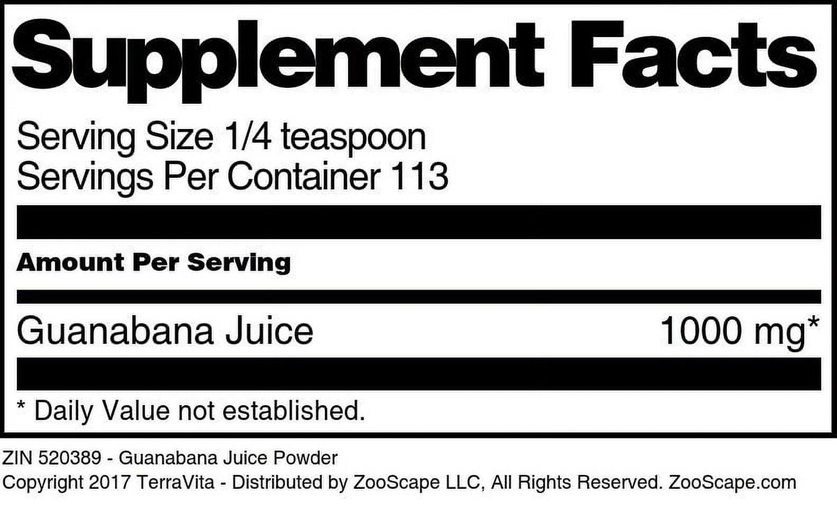 Guanabana Juice Powder 4 oz 3-Pack R29623