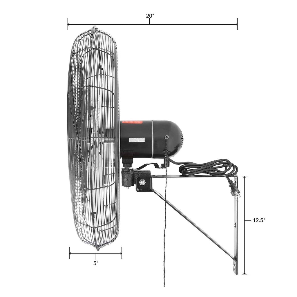 24 inch Oscillating Wall Mount Fan G388
