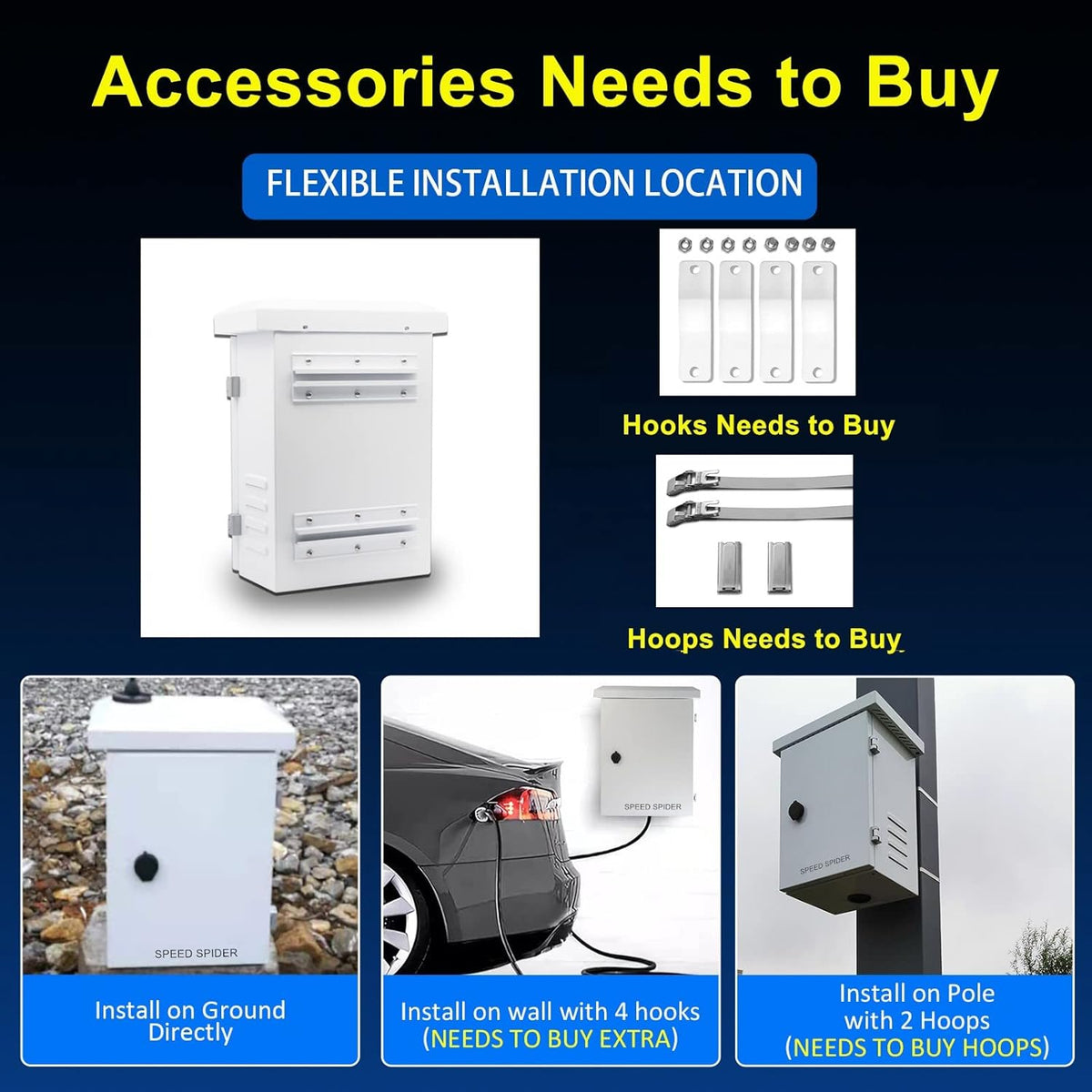 Outdoor Stainless Steel Weatherproof Electrical Box with Mounting Plate T39216