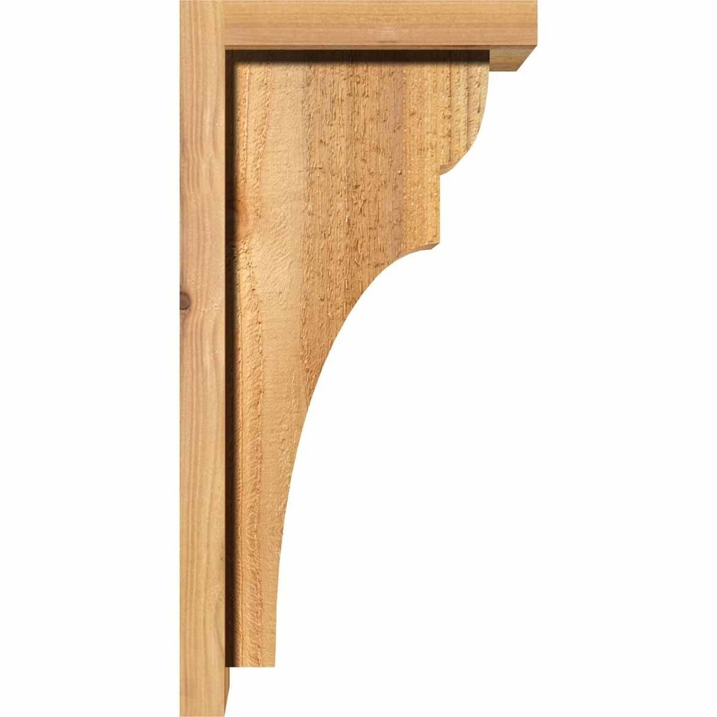 Rough Sawn Corbel with Backplate, Western Red Cedar B5008