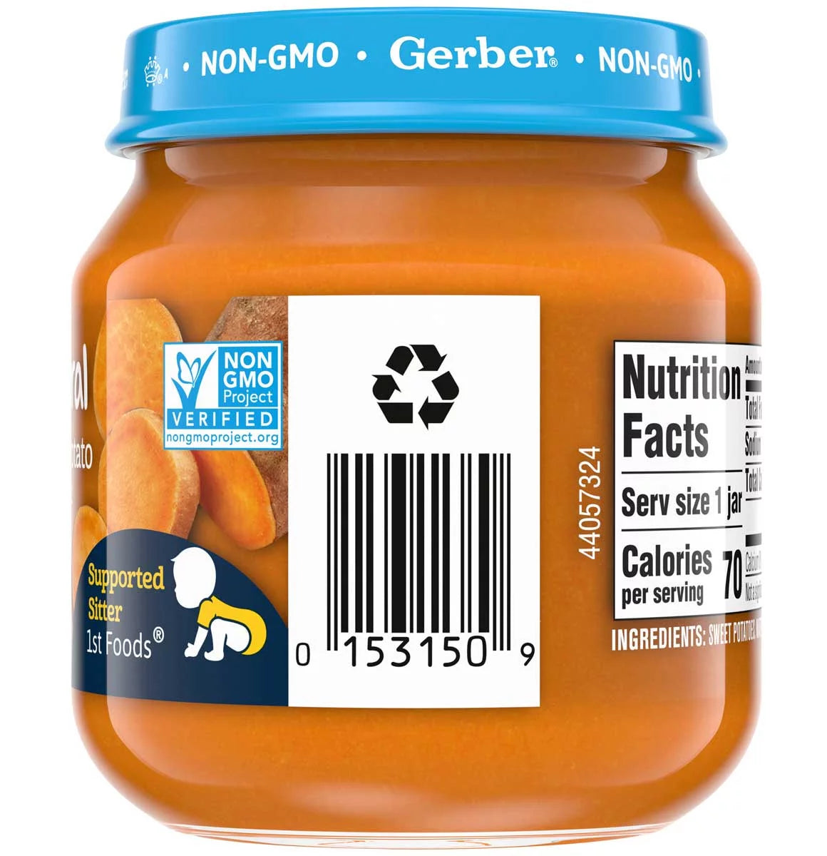 Sweet Potato Baby Food 4 oz Jar 10 Pack H769990