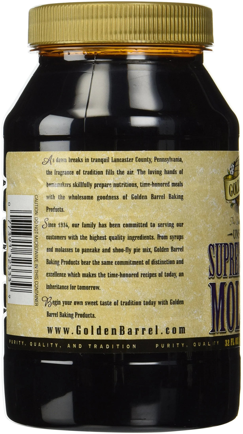 Unsulfured Baking Molasses, 32 Oz. Bottle (Pack of 2) Q758208