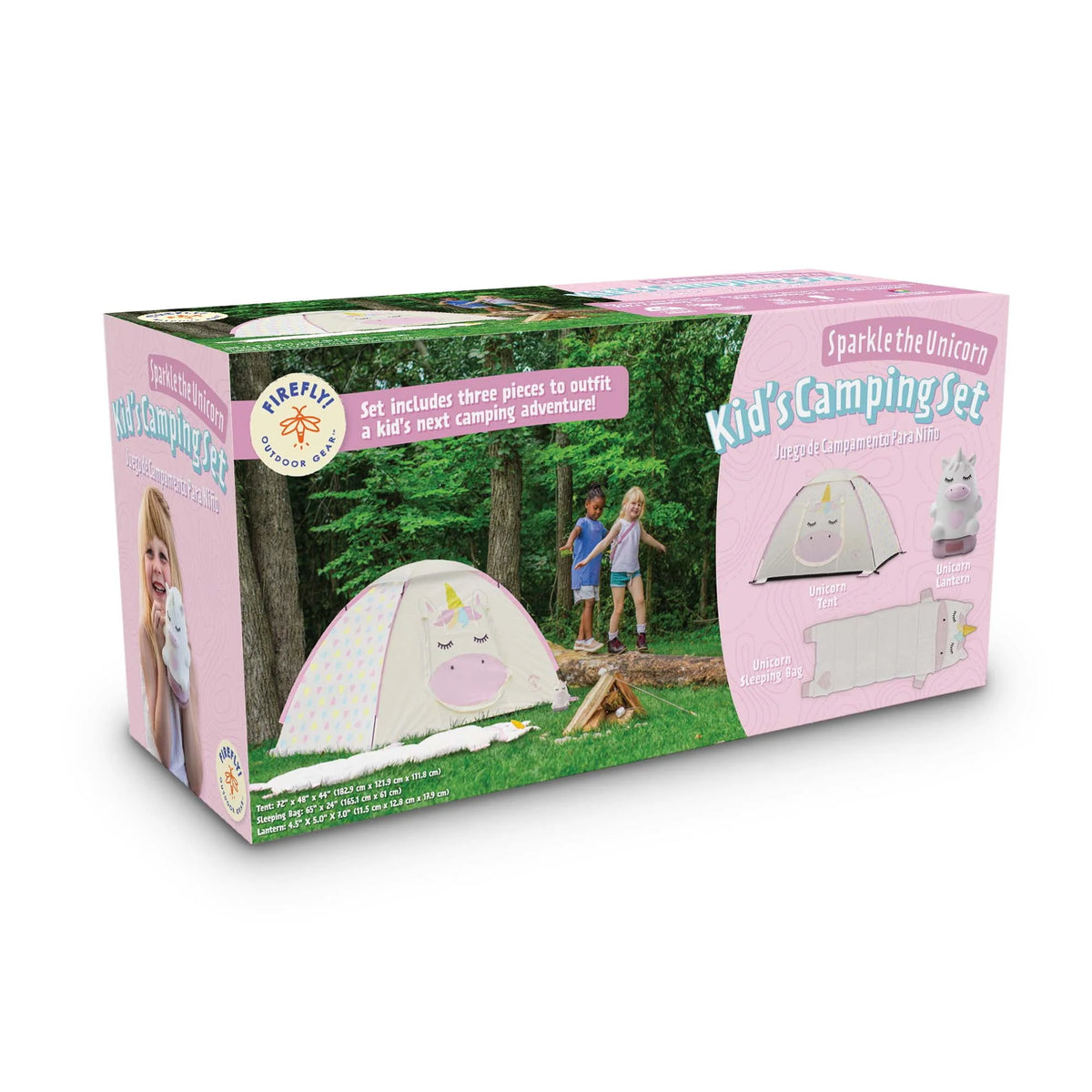 Kid's Camping Combo One-room Tent Sleeping Bag Lantern U499