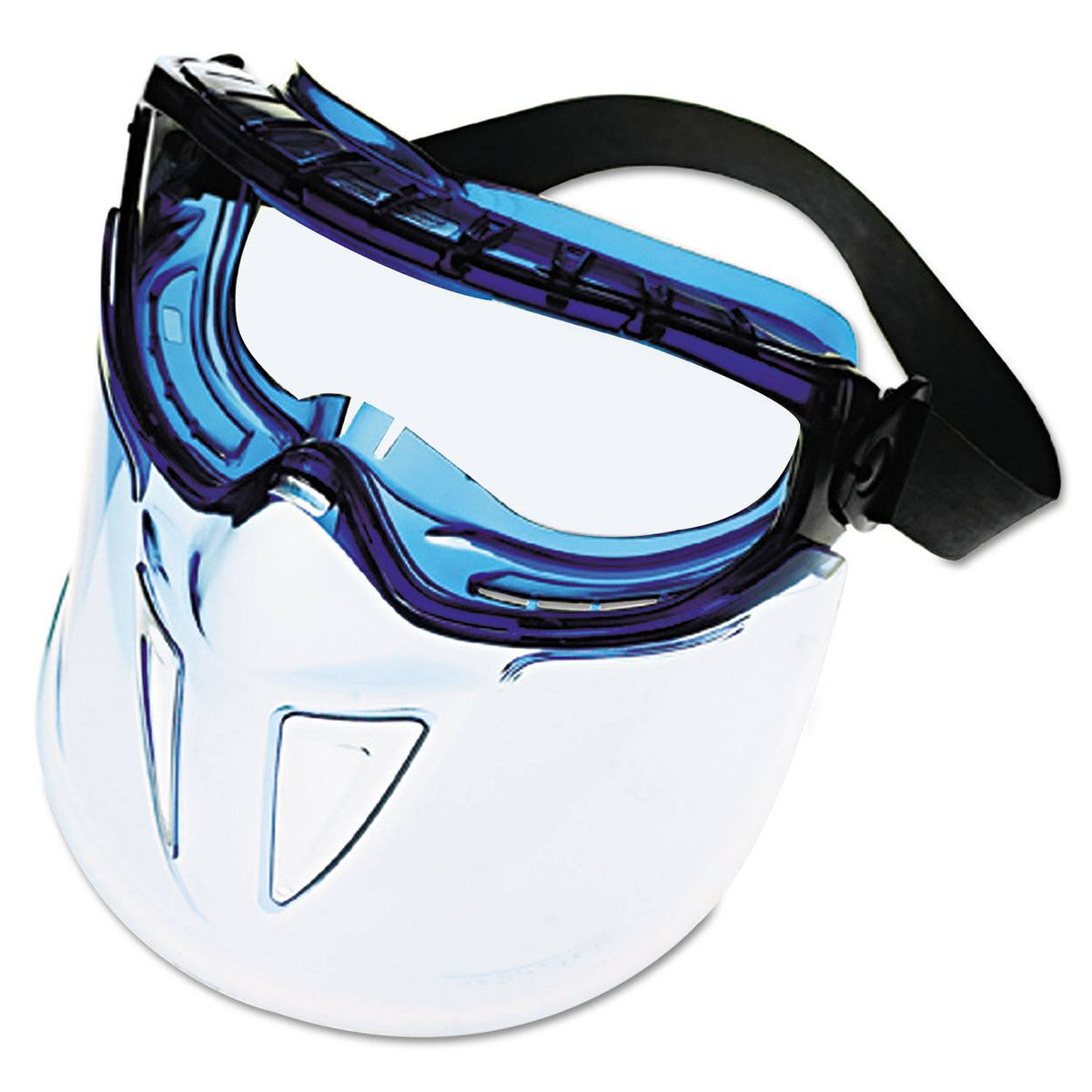 Blue Frame Clear Lens Face Shield L2896
