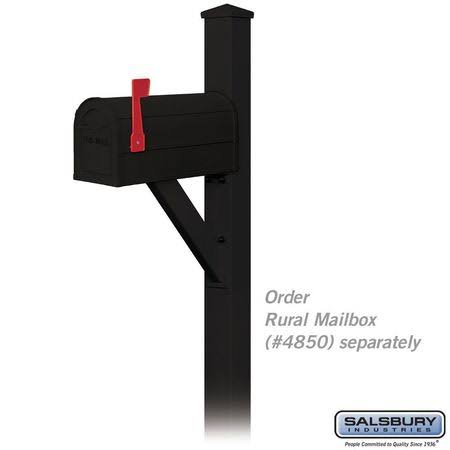 Black Decorative Mailbox Post Y49549