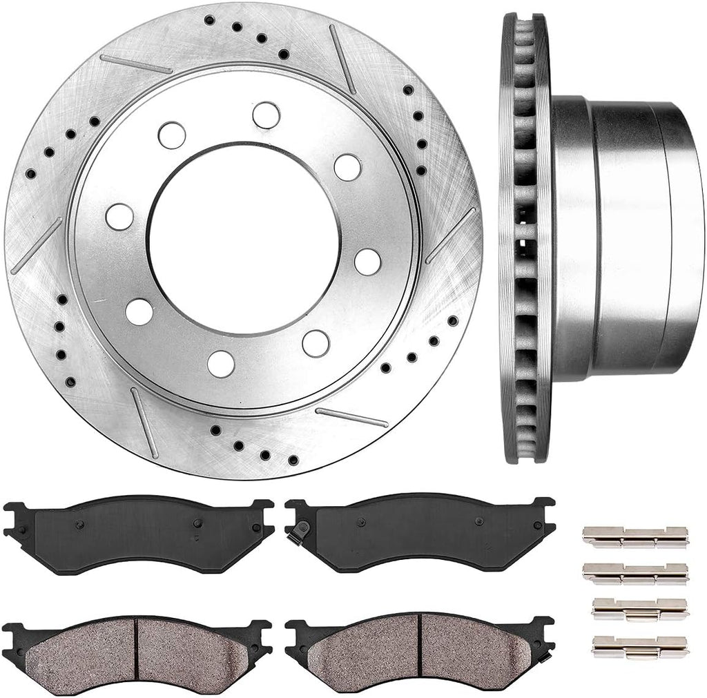 Brake Disc Rotors + Ceramic Brake Pads + Hardware N449171