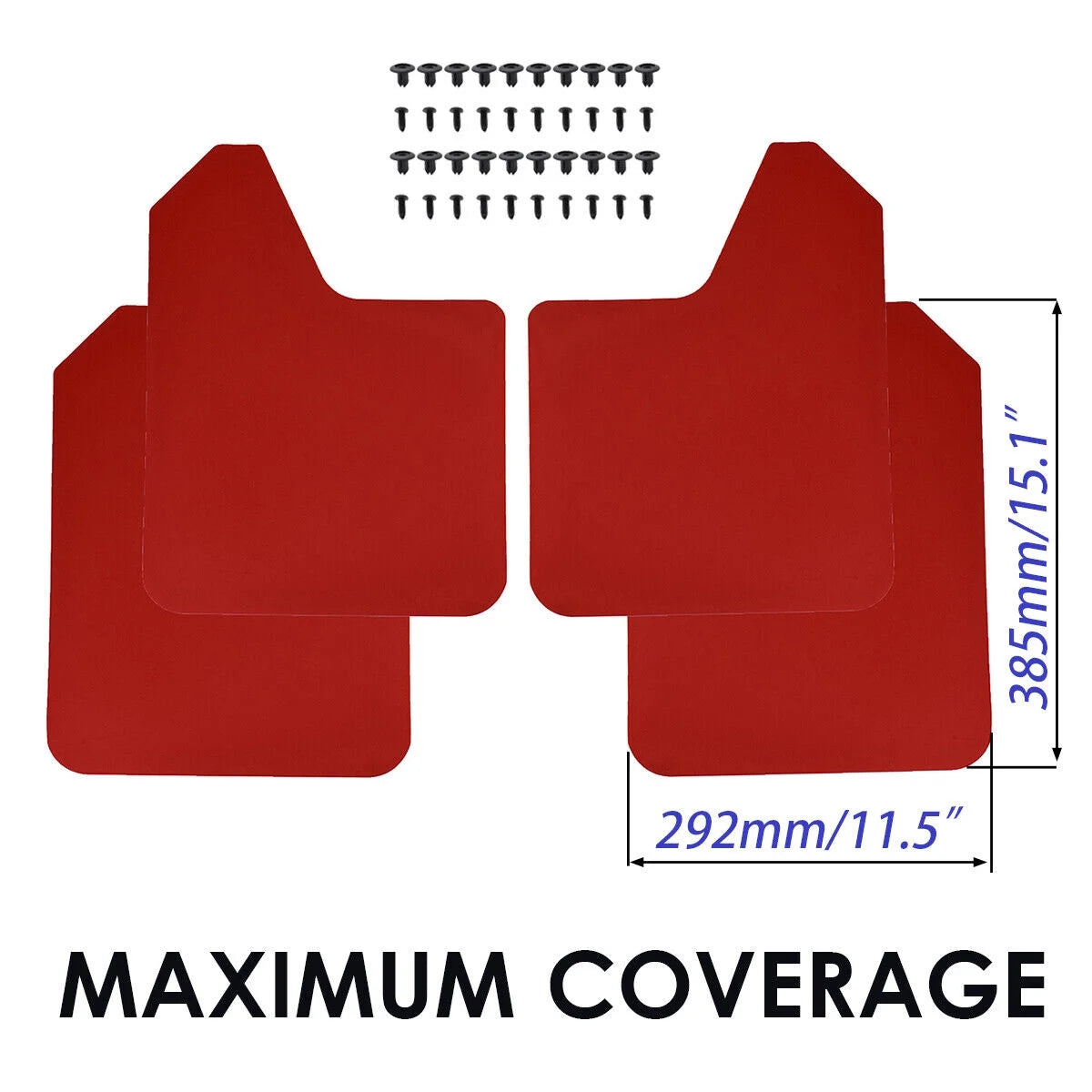 Red Mud Flaps for Honda Civic Type R S Si Coupe X31003