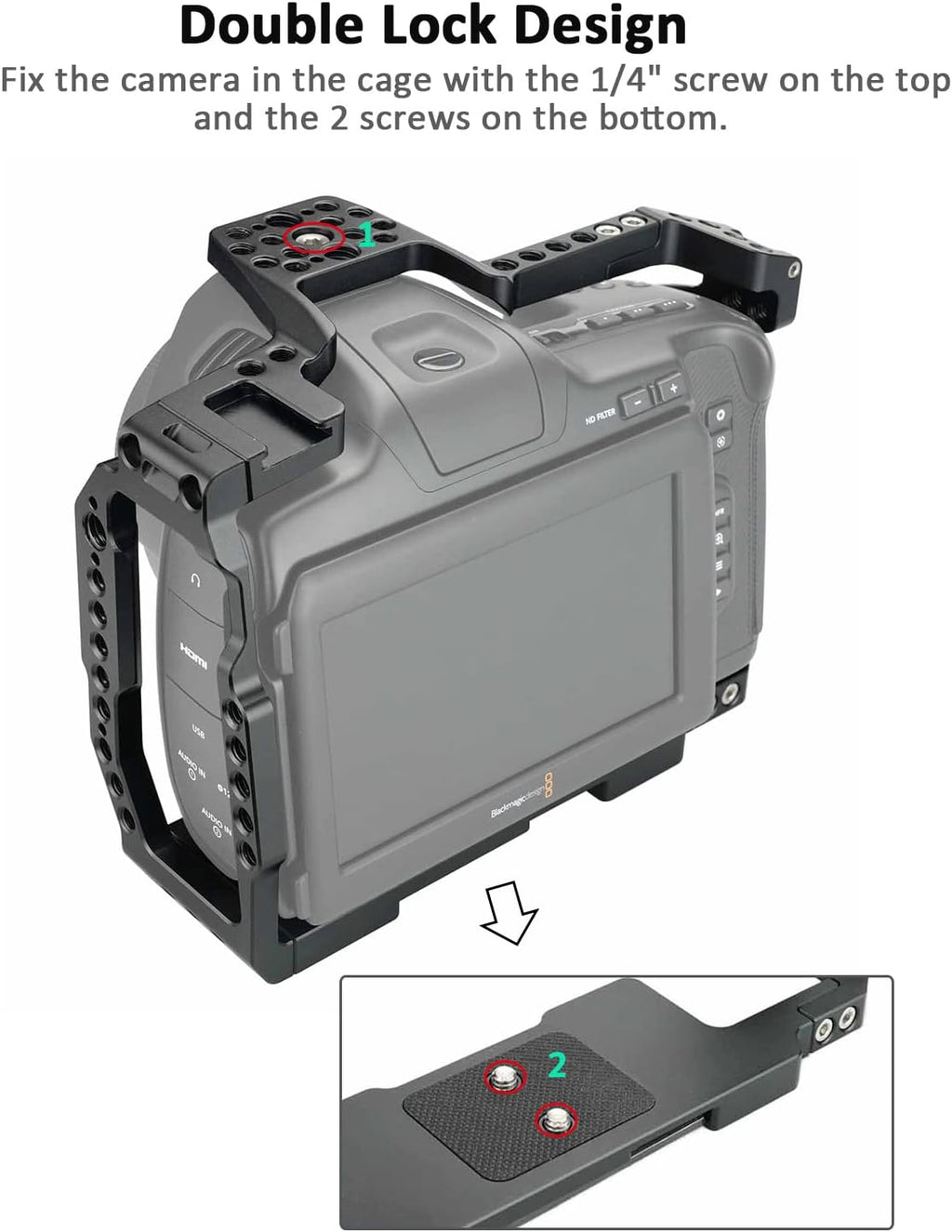 Camera Cage Kit with Top Handle and T5 SSD Mount Z2922