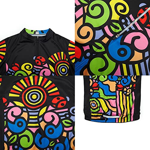 Women's Cycling Jersey Set Long Sleeve Cycling Clothing Bib Pants with 20D Gel Padded B506