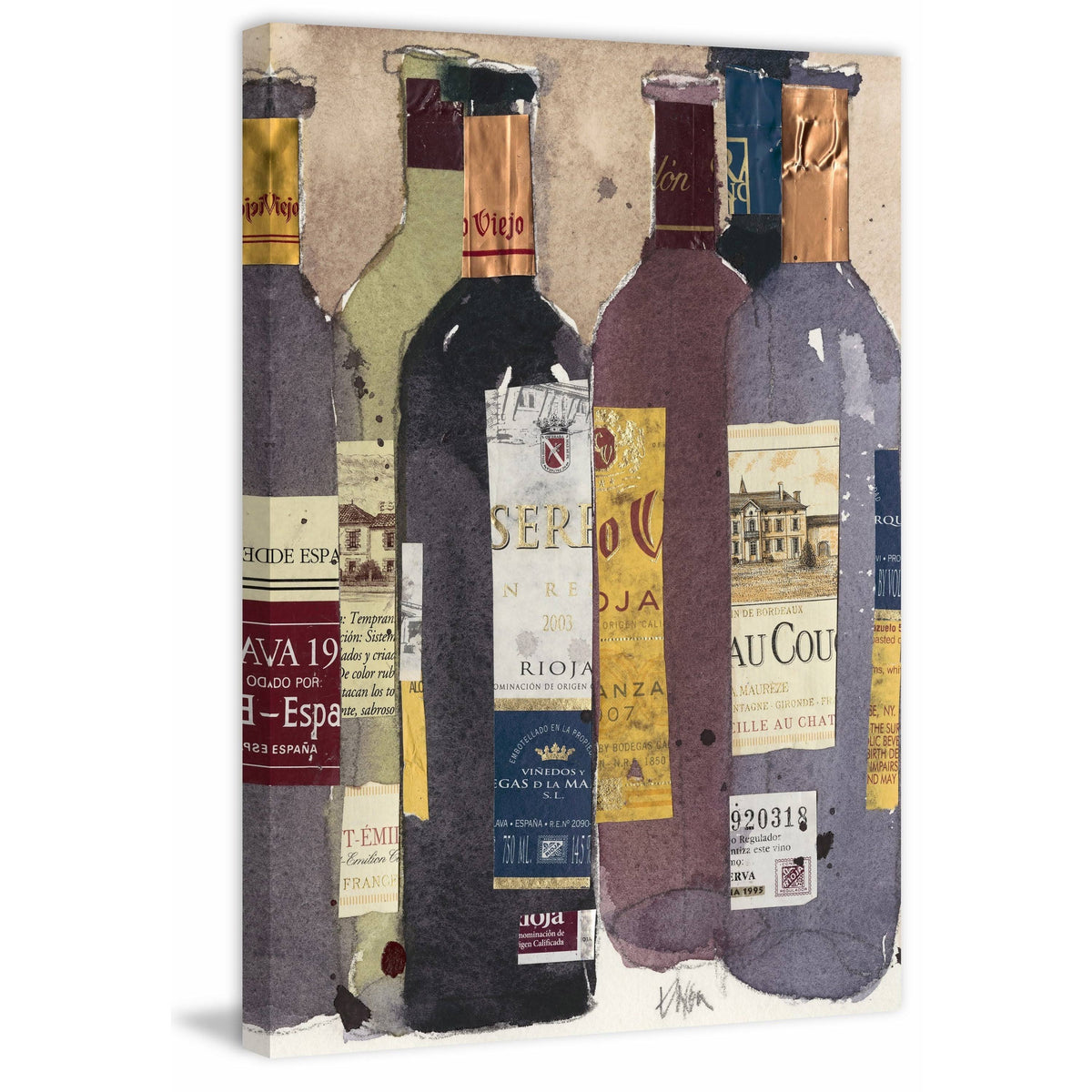 Purple 16 x 24 Canvas Painting Print D752293