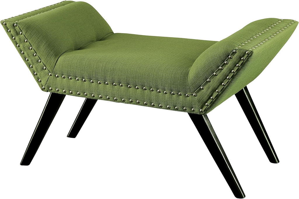 Yellow Fabric Accent Bench H3722