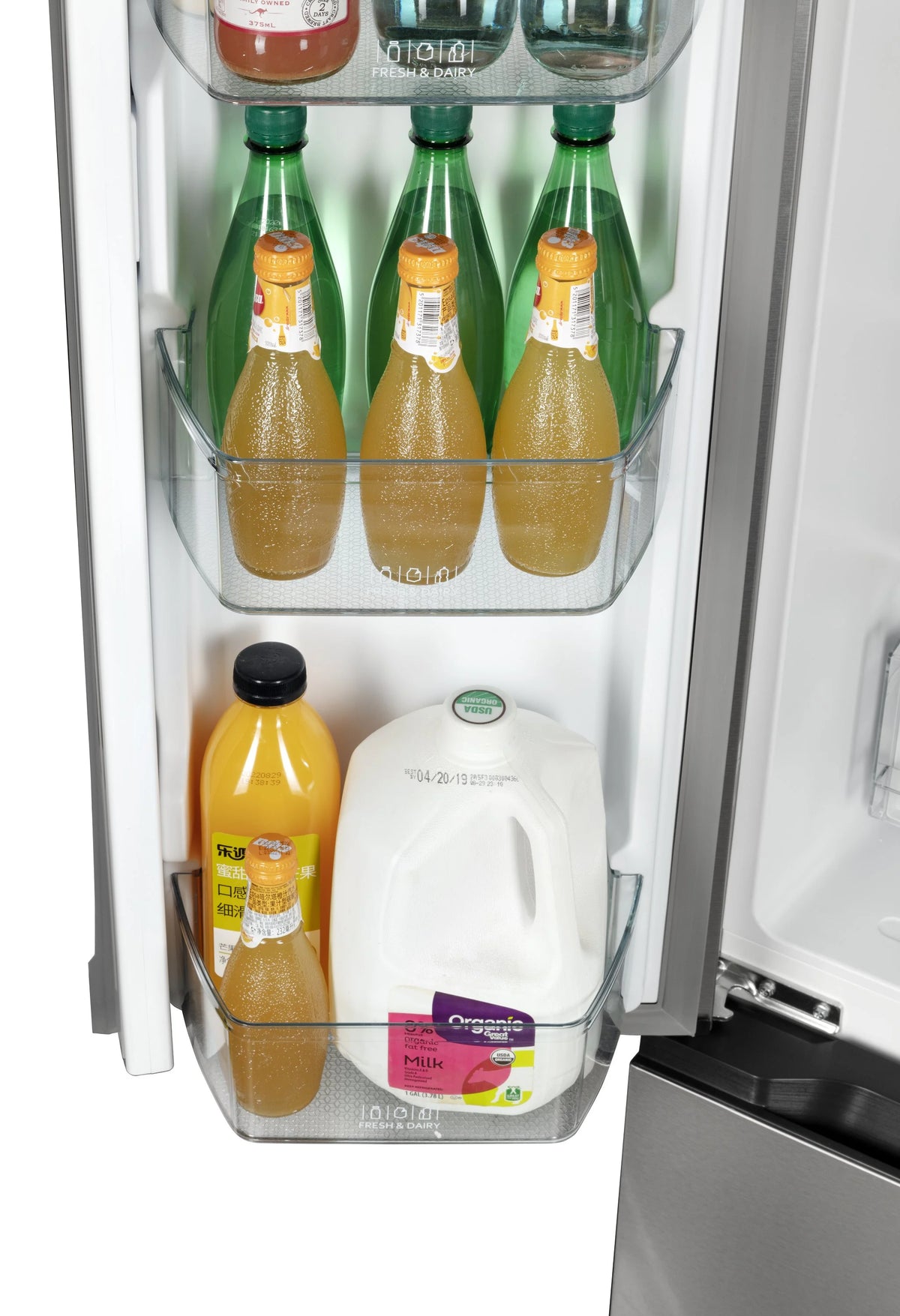 17.7 Cu. Ft. French Door Refrigerator, Platinum Silver Y19856