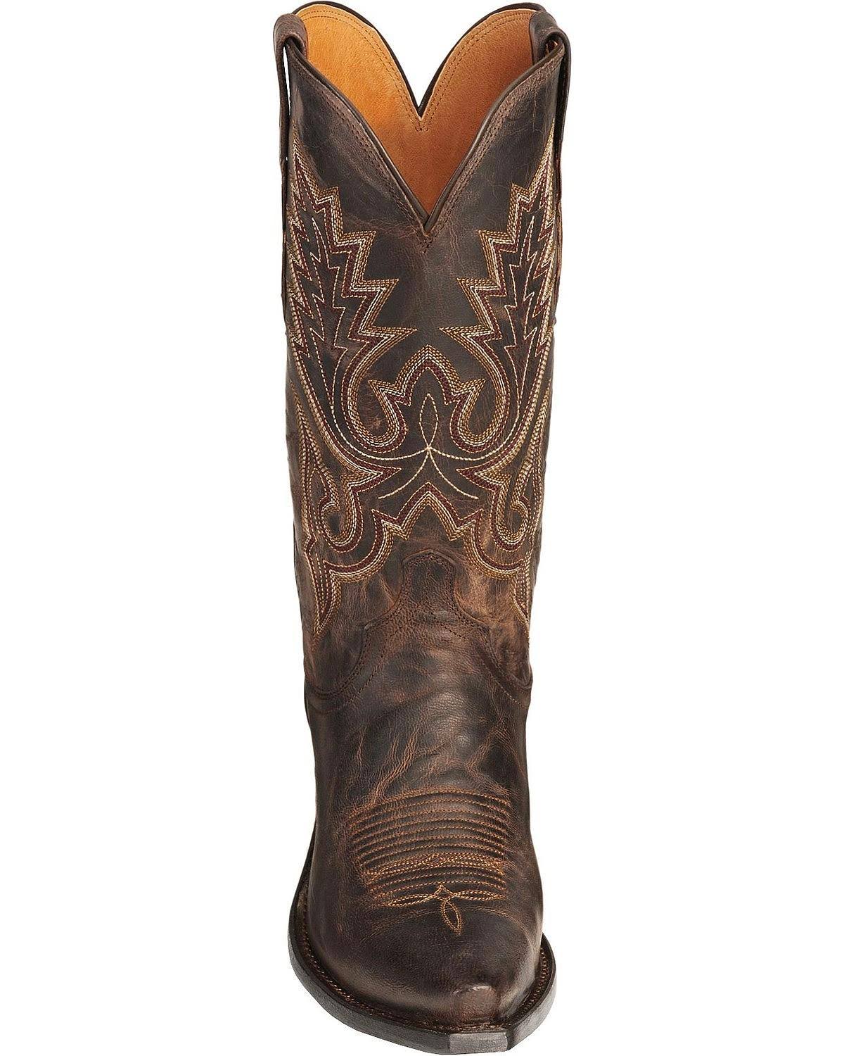 Chocolate Madras Goat Cowboy Boots S3659