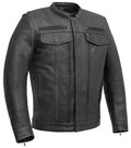 Men's Motorcycle Biker Riding Leather Jacket R970