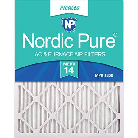 24x30x1 MERV 14 Pleated AC Furnace Air Filters 2 Pack Z501528