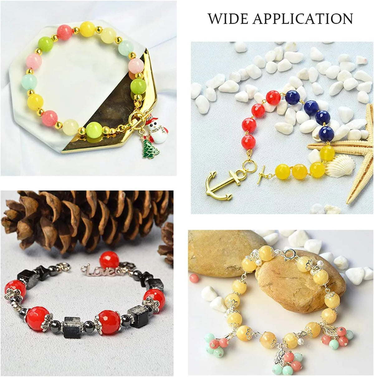 Pearlized Glass Beads 24 Color 3 Sizes Round Loose Spacer Beads N6359