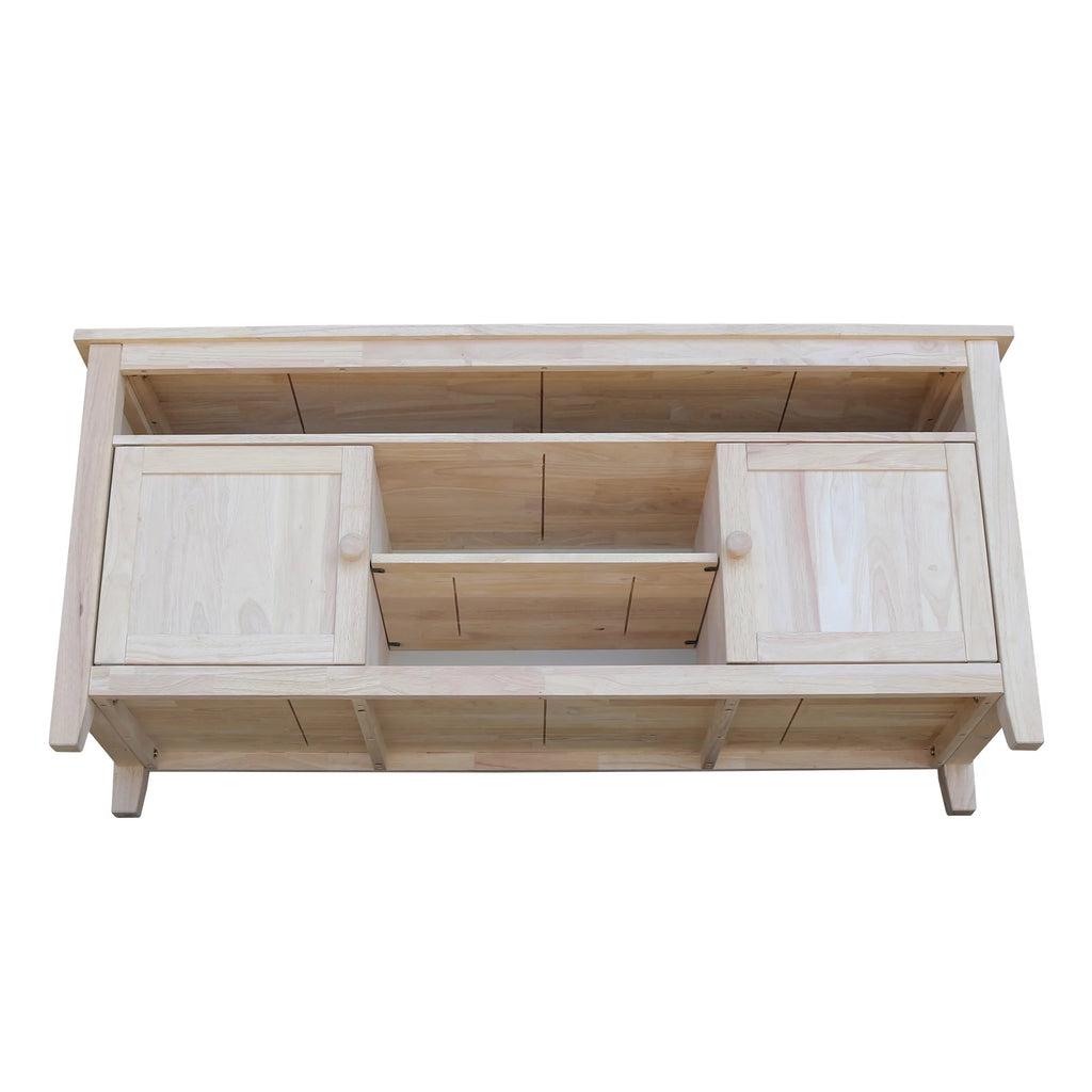 Solid Wood TV Stand with 2 Doors K34530