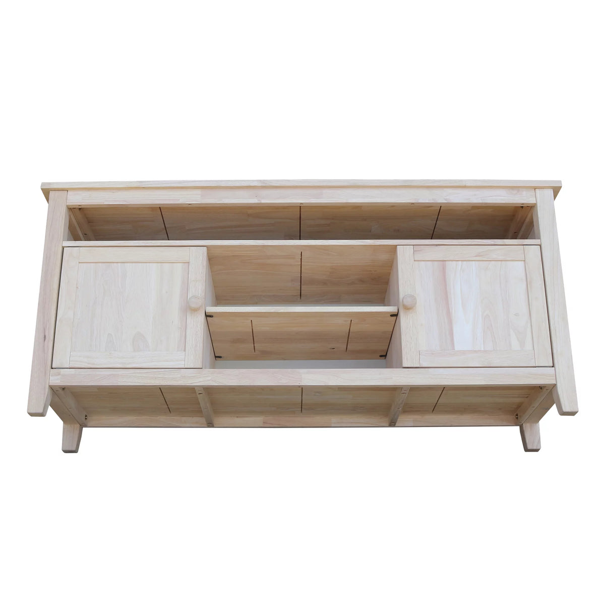 Solid Wood TV Stand with 2 Doors K34530