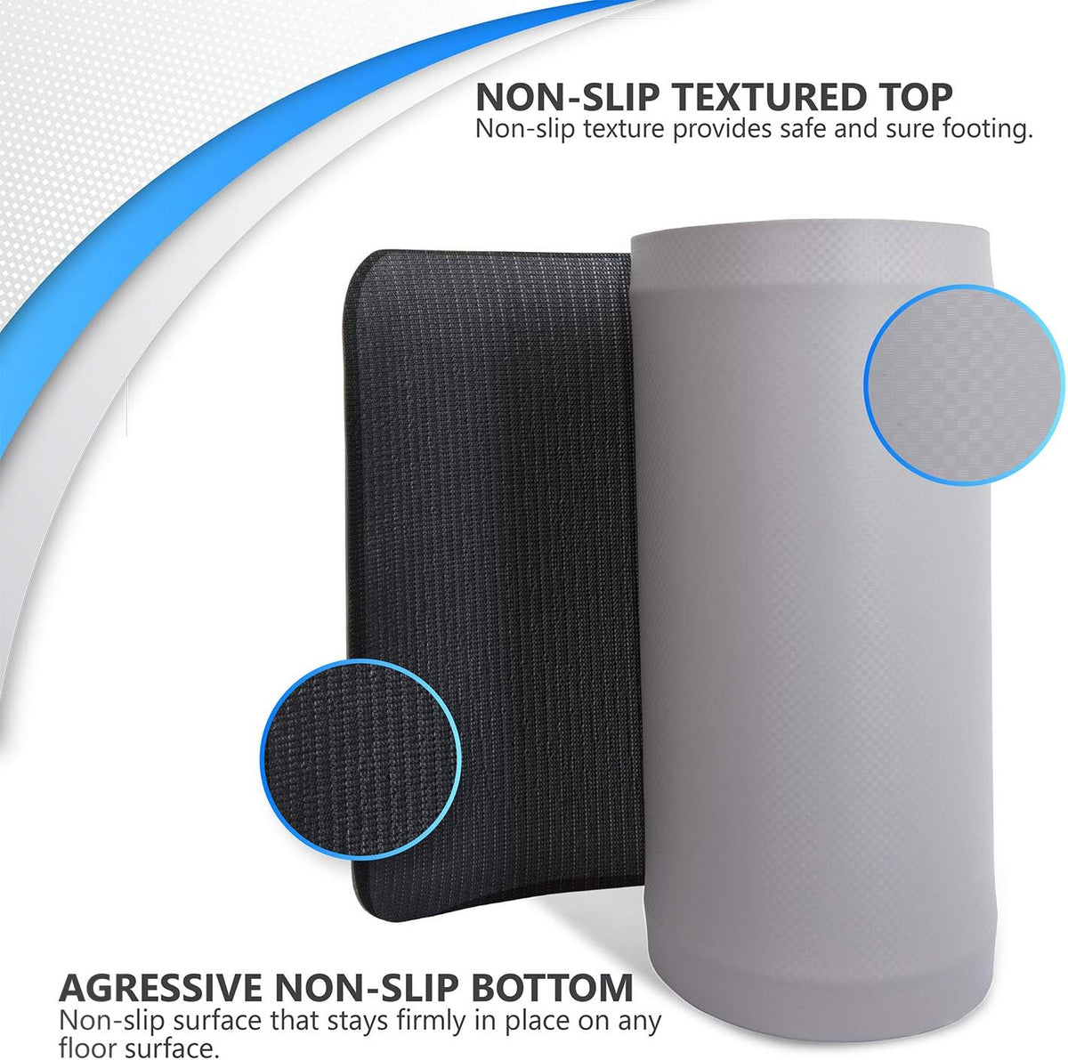 Bedside Floor Mats Non-Slip Beveled Edge P86445