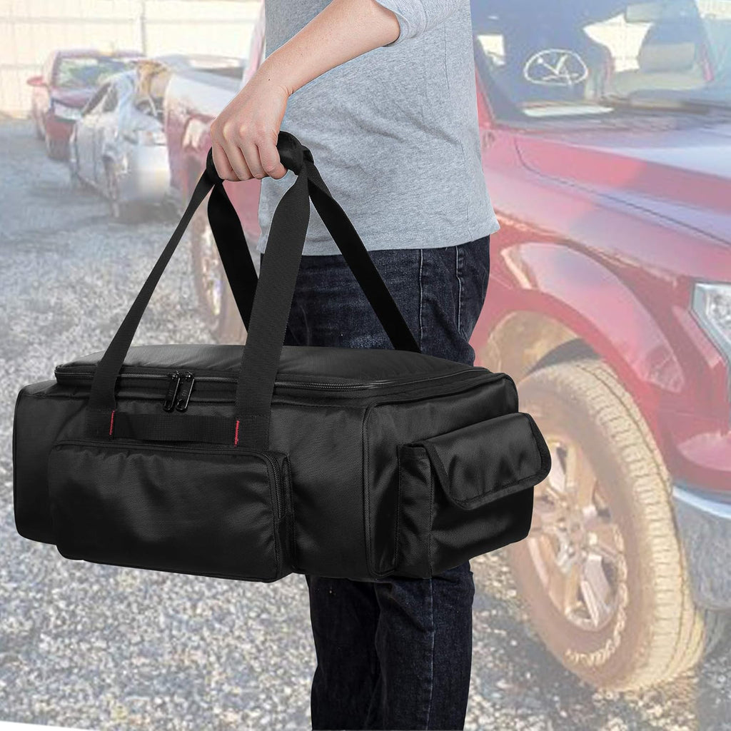 Black Underseat Truck Storage Organizer with Detachable Divider E502116
