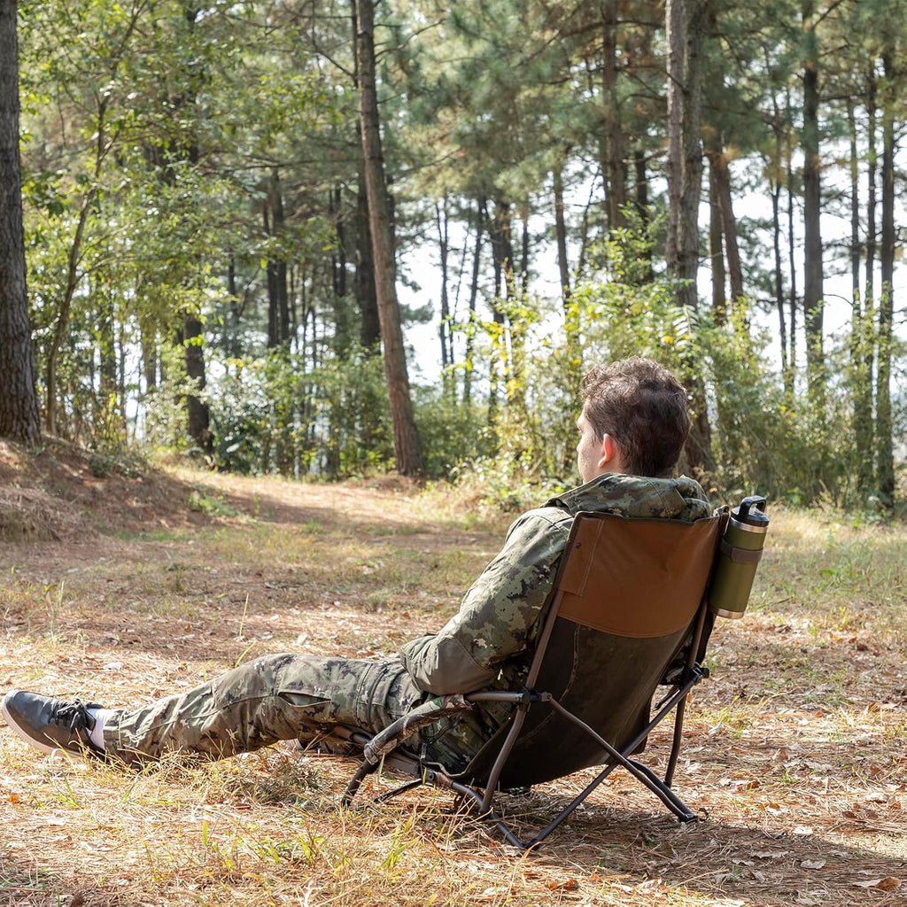 Low-Profile Folding Hunting Chair with Carry Bag B281190