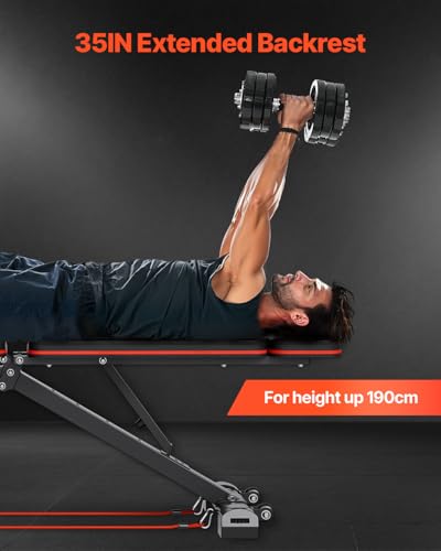 800lbs Adjustable Weight Bench with Leg Extension R60129