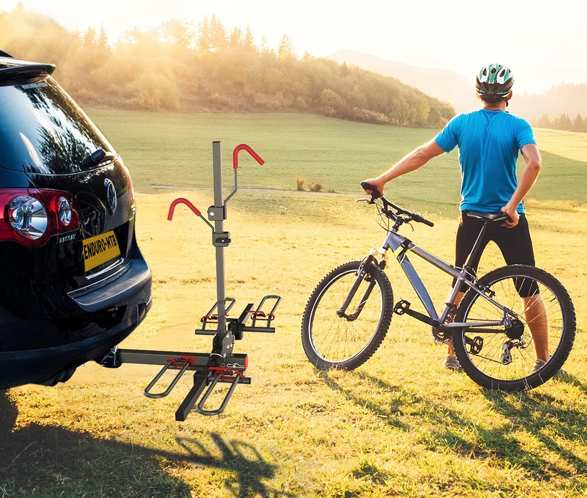 Hitch Mounted Foldable 2-Bike Rack V642284