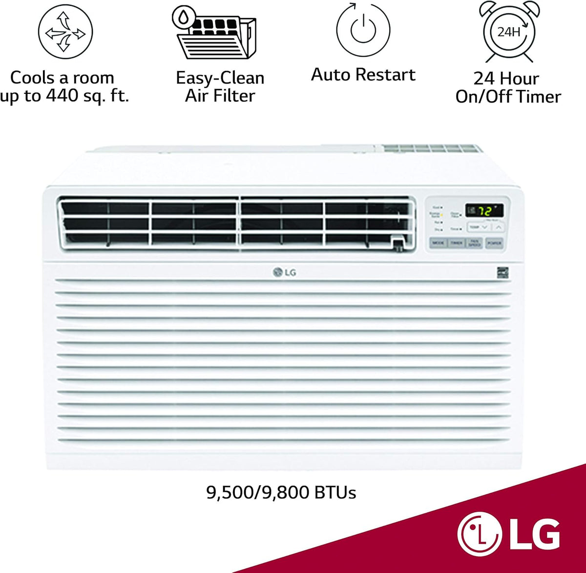 White 10,000 BTU Through-the-Wall Air Conditioner A451819