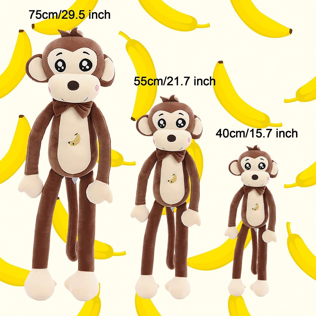 22" Brown Monkey Plush Stuffed Animal Toy V22774