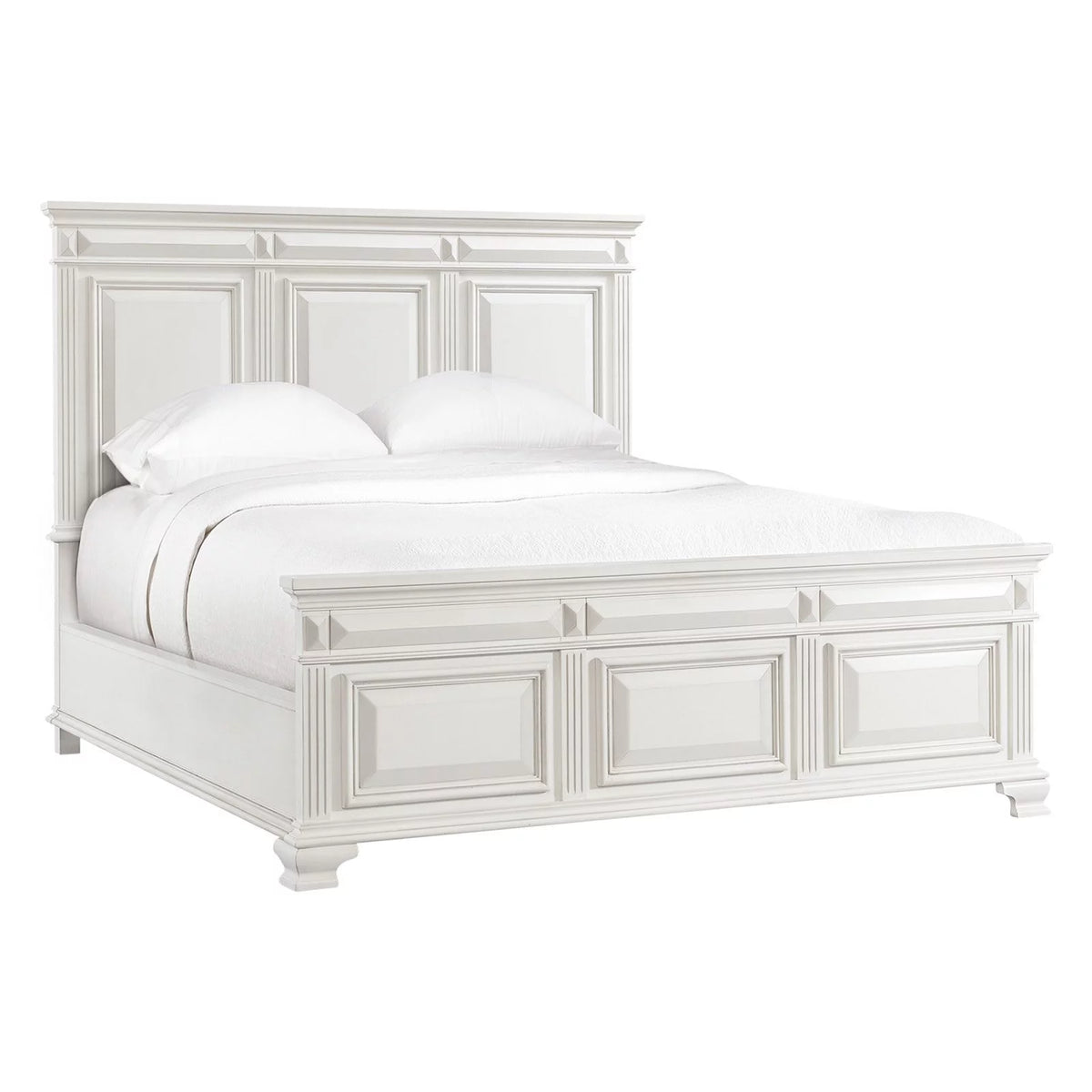 White Queen Panel Bed R24280