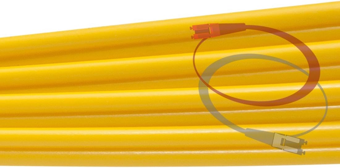 15M OS2 LC LC Fiber Patch Cable Duplex 9/125 Singlemode Jumper K3550