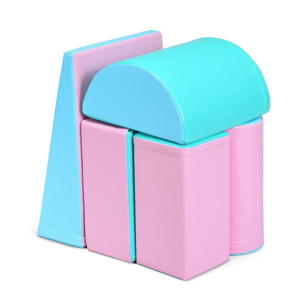 5-Piece Climb Activity Play Foam Blocks Pink D2615