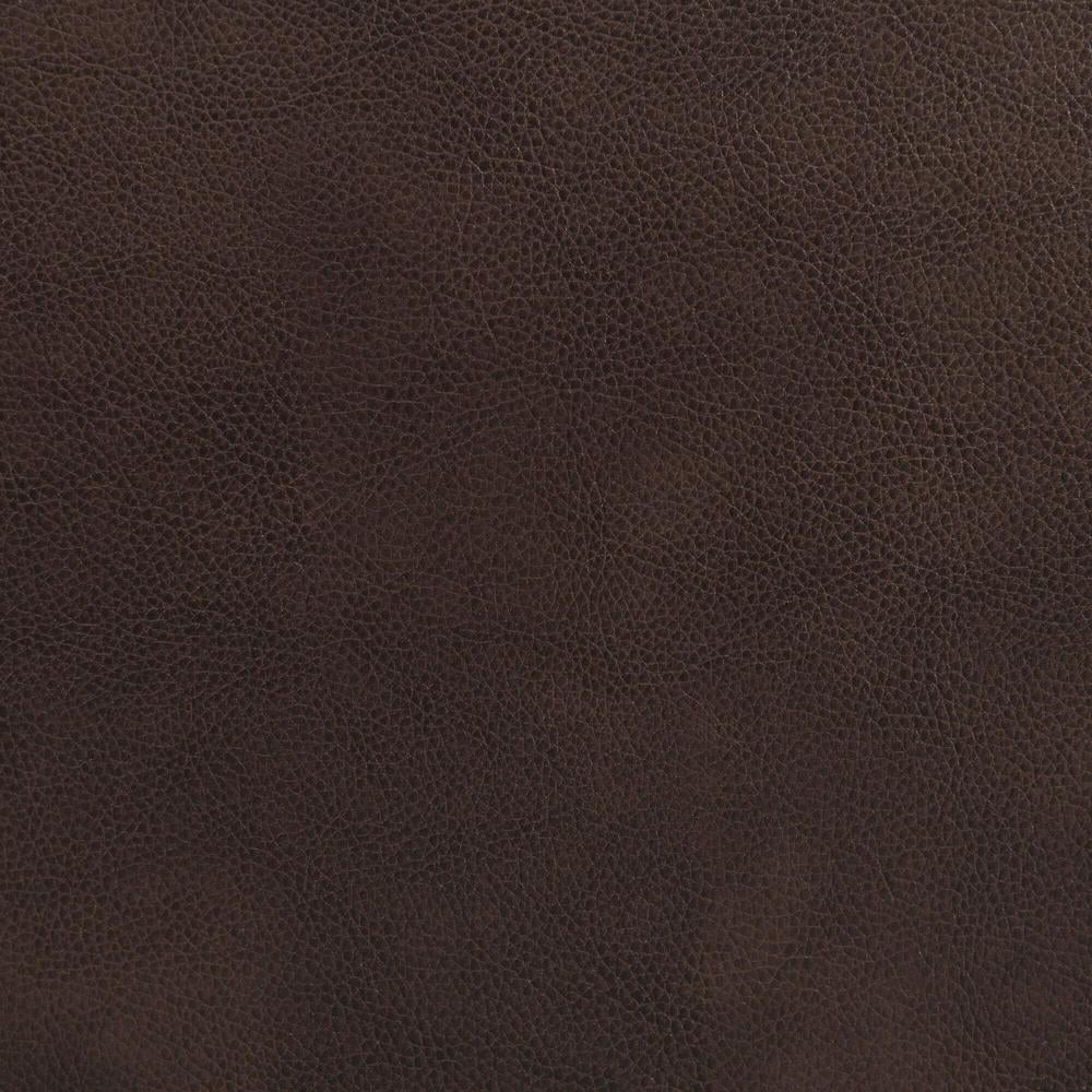 Brown Faux Leather Reclining Swivel Chair V44117