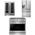 36 Gas Range, Refrigerator and Wine Cooler K37234
