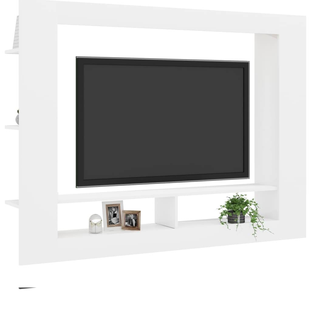 White Sonoma Oak Chipboard TV Cabinet S346334