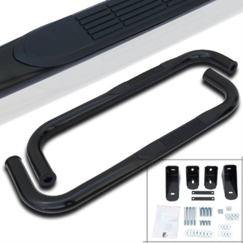 Black Running Boards Side Step Nerf Bars I960