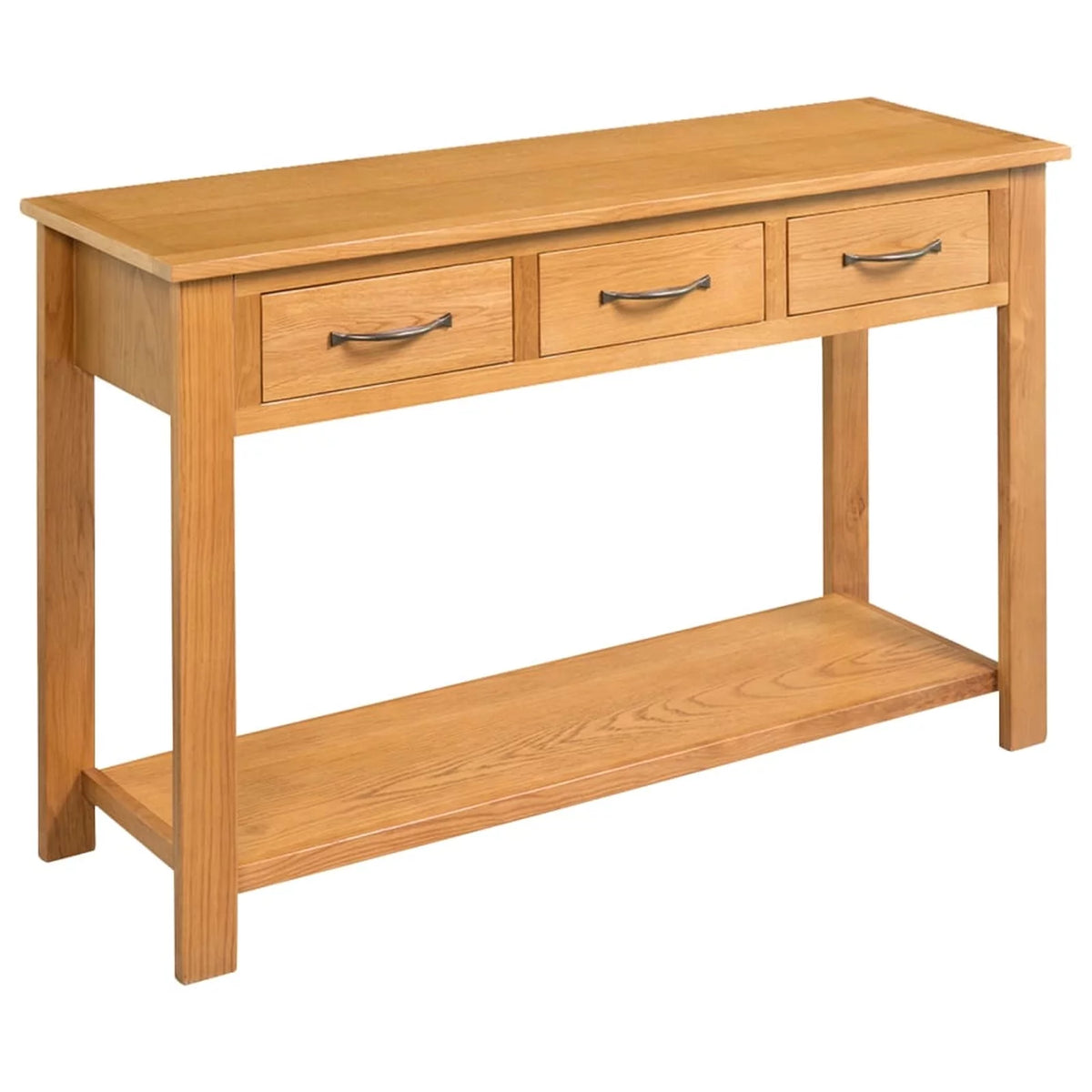 Solid Oak Wood Console Table L346490