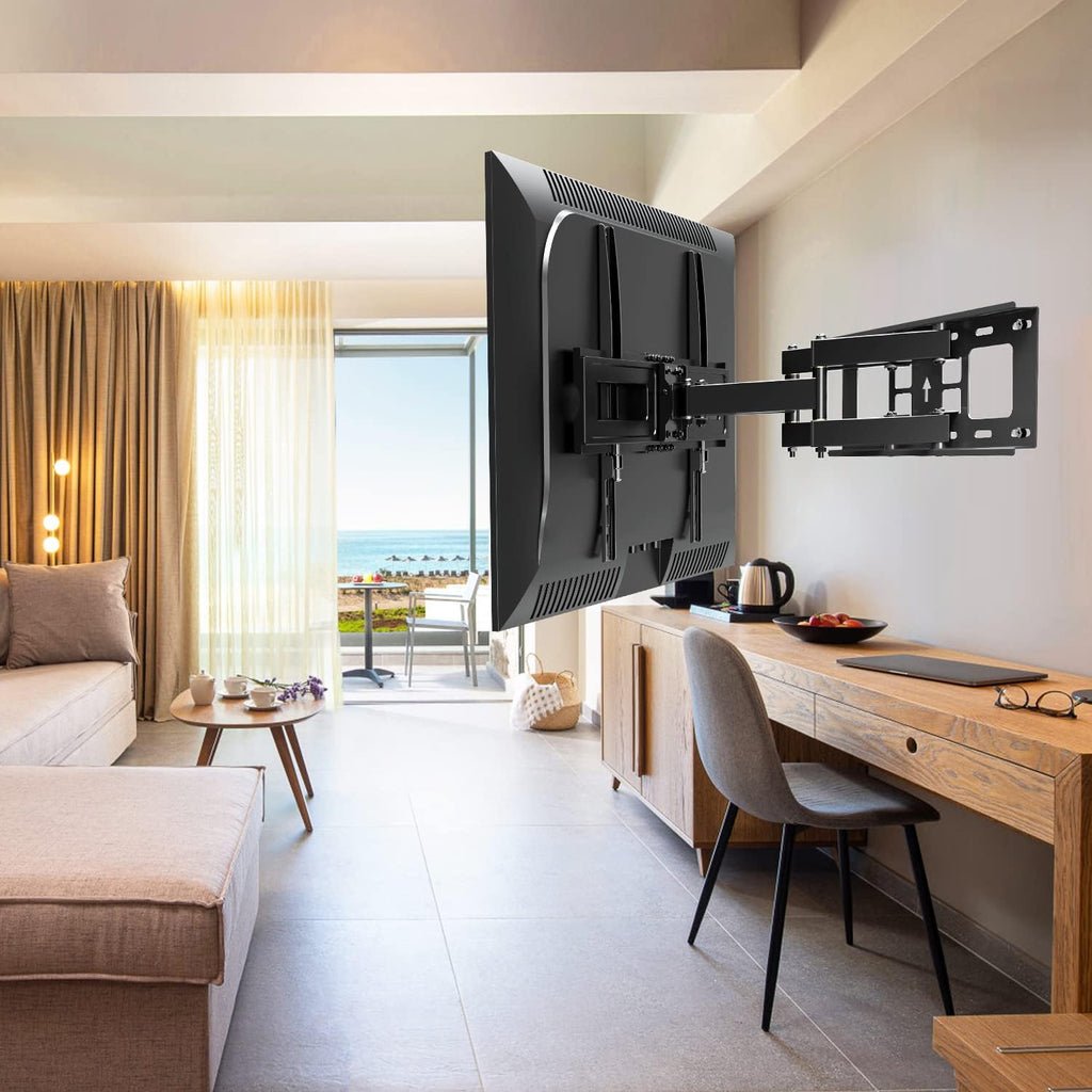 TV Wall Mount for 37-75 Inch Flat Screen TVs, Swivel and Tilt Full Motion, Max VESA 600x400mm, 99 lbs, Pack of 2 L928195