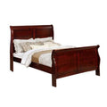 Red Twin Sleigh Bed V76821