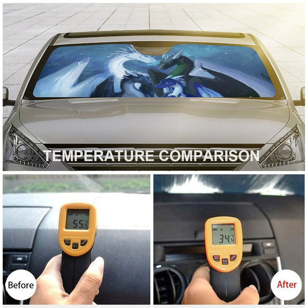 Foldable Reflective Car Windshield Sunshade G6648
