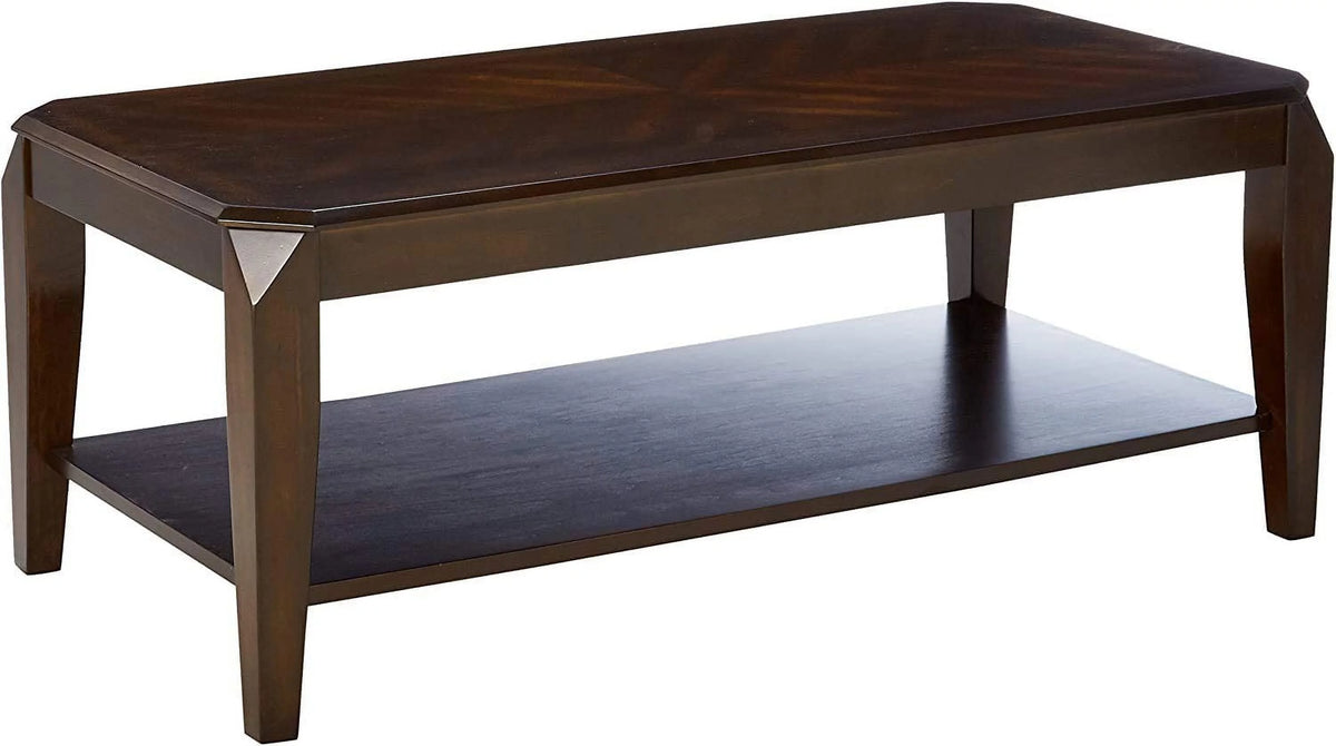 3 Pieces Coffee Table Set Walnut F51572