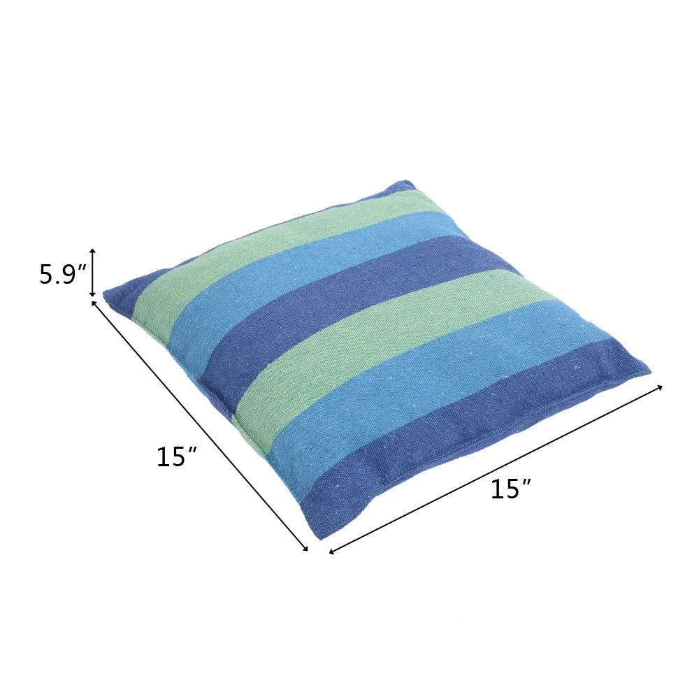Portable Hammock Chair Porch Swing Camping Blue Strip Y84447