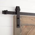 Black Steel Barn Door Hardware Kit with Soft Close X130