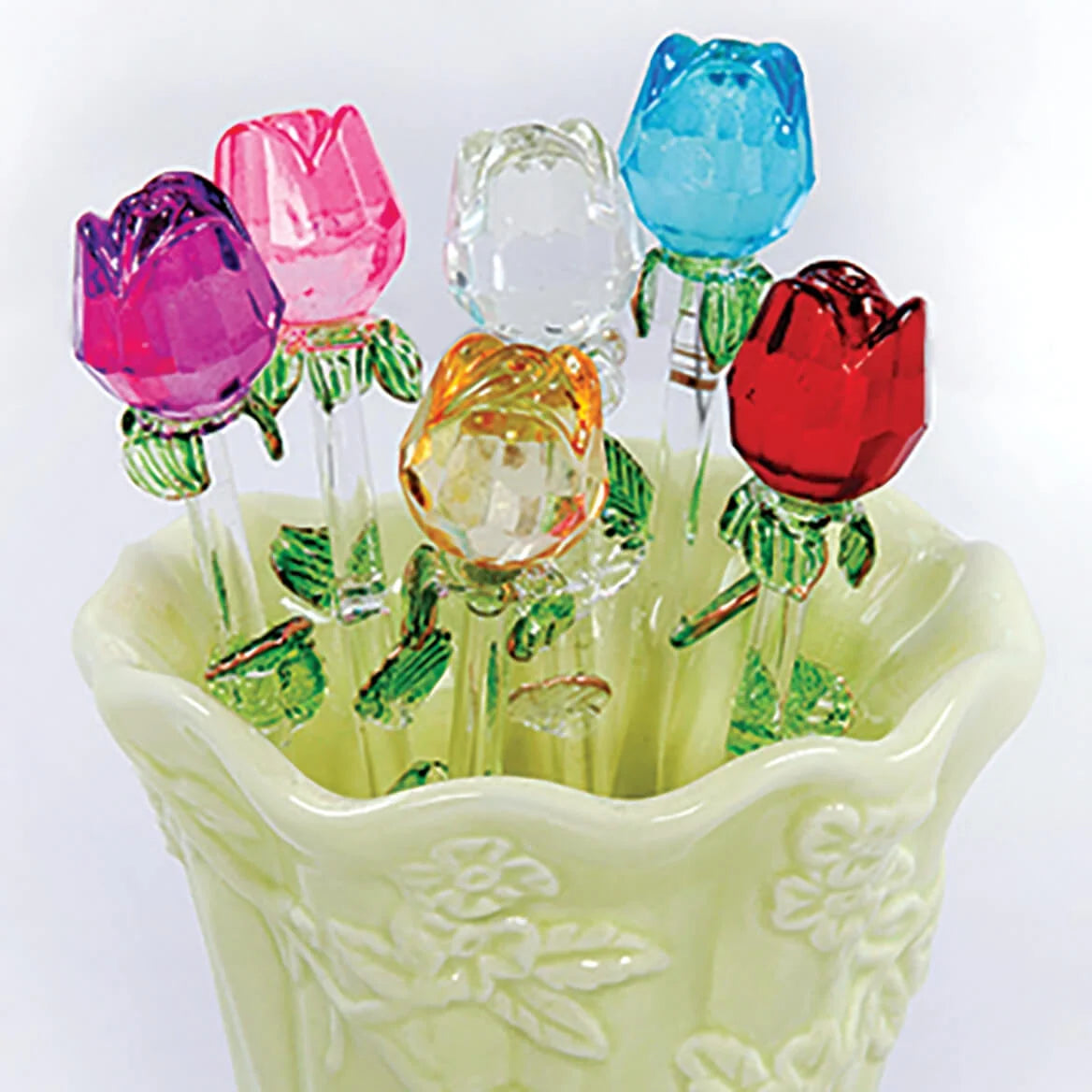 Glass Roses S/6 S8975