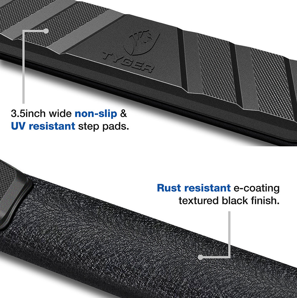 3.5" Extended Cab Side Step Rail Nerf Bars E20139