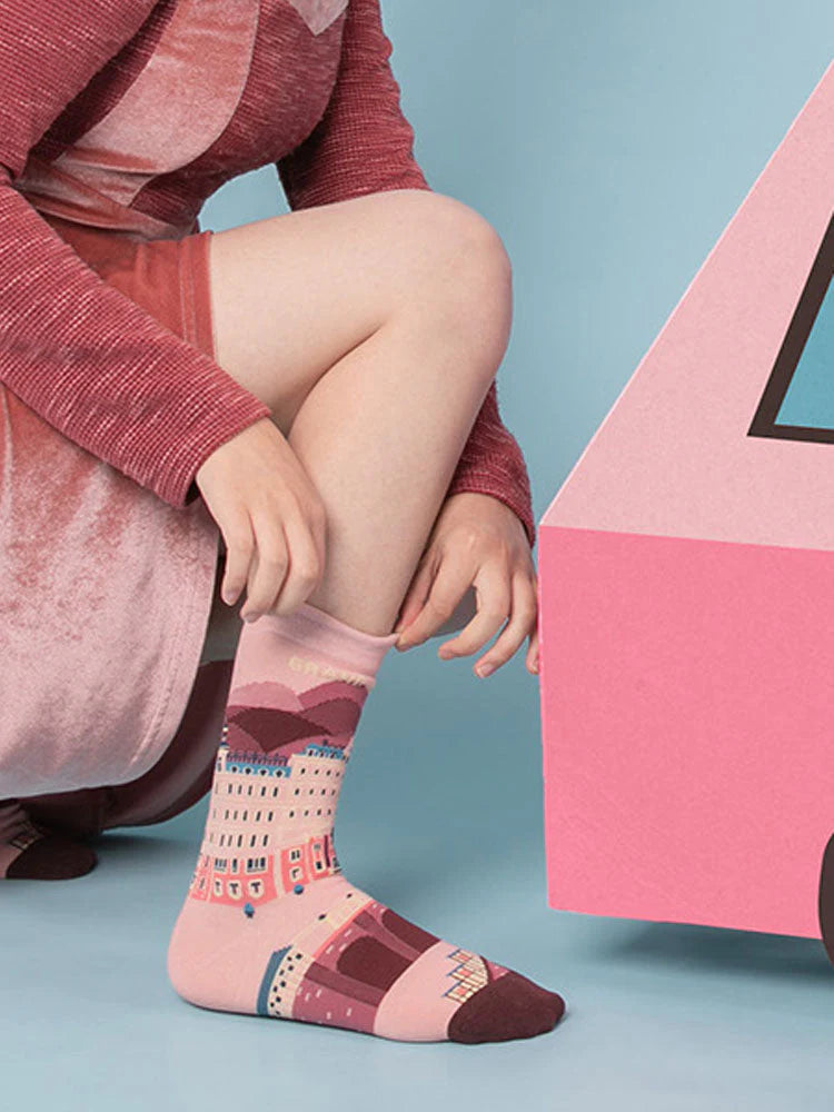 Cartoon Pattern Mid-Calf Socks X526908