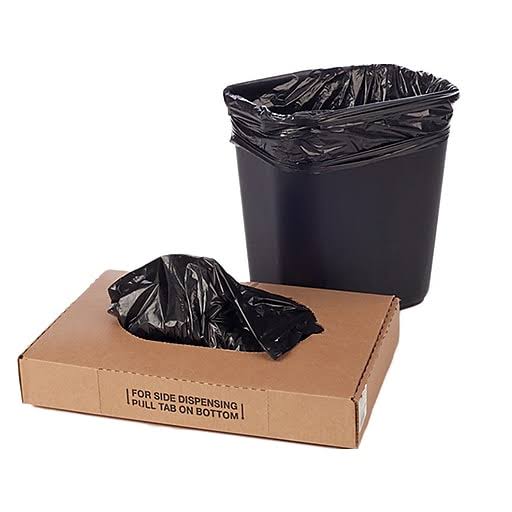 40-45 Gallon Black Trash Bags, 3 mil, 100 Bags E96351