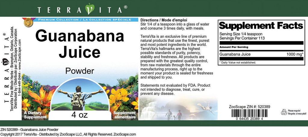 Guanabana Juice Powder 4 oz 3-Pack R29623